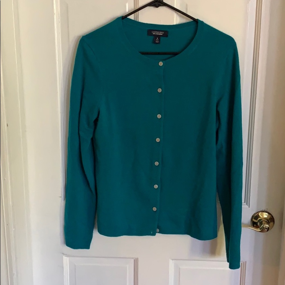 Lands’ End Cashmere Cardigan